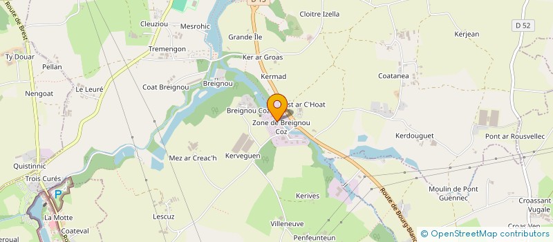 localisation de l'entreprise SCI CLOAREC  BOURG-BLANC