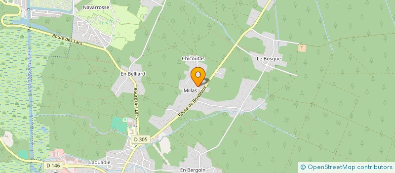 localisation de l'entreprise SCI CLOCHE & COMPAGNIE  BISCARROSSE