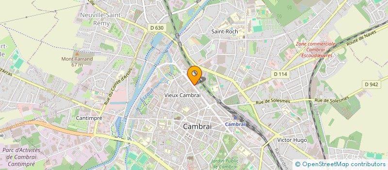 localisation de l'entreprise SCI CLOCHER SAINT GERY à CAMBRAI