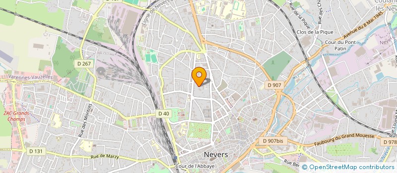 localisation de l'entreprise SCI CLOCHETTE à NEVERS