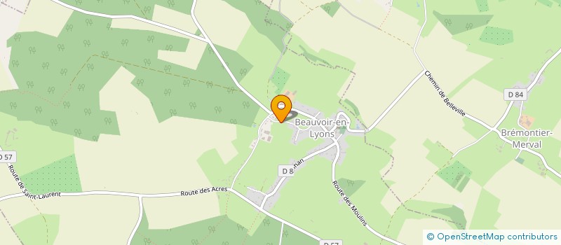 localisation de l'entreprise SCI CLOCHETTE DE BEAUVOIR  BEAUVOIR-EN-LYONS