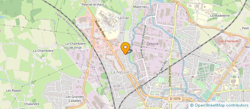 localisation de l'entreprise SCI CLODEJAN à VIRIAT