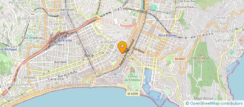 localisation de l'entreprise SCI CLODELEVA à NICE