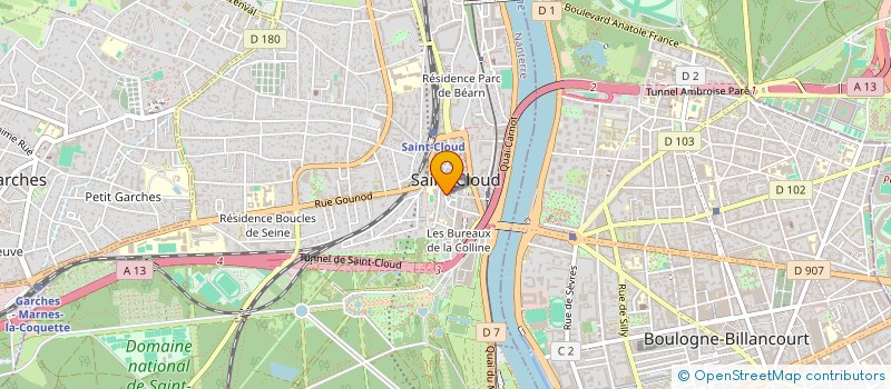 localisation de l'entreprise SCI CLODOALD à SAINT CLOUD