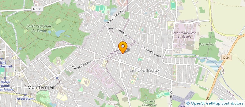 localisation de l'entreprise SCI CLOE à MONTFERMEIL