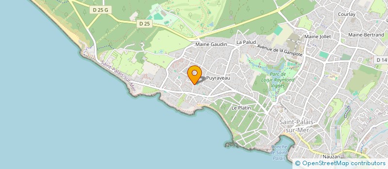 localisation de l'entreprise SCI CLOE  SAINT-PALAIS-SUR-MER