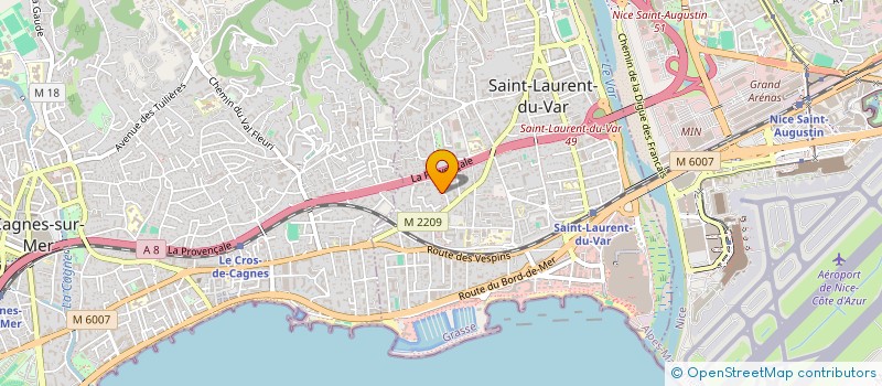 localisation de l'entreprise SCI CLOETNER à SAINT-LAURENT-DU-VAR