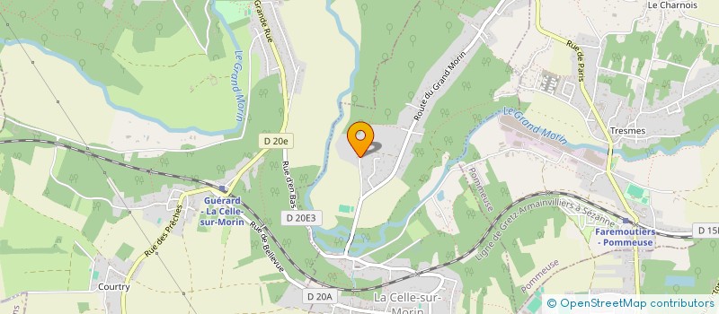 localisation de l'entreprise SCI CLOEVA  LA CELLE-SUR-MORIN