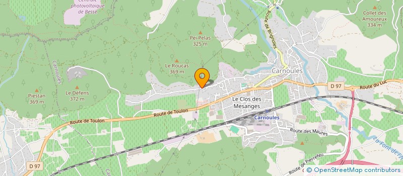 localisation de l'entreprise SCI CLOFIL  CARNOULES