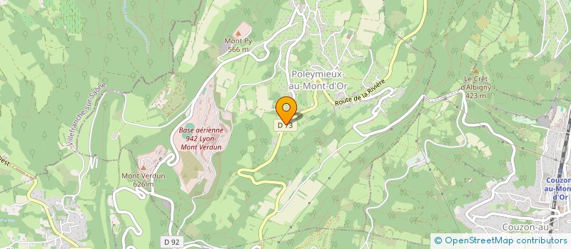 localisation de l'entreprise SCI CLOGREL  THEIZE