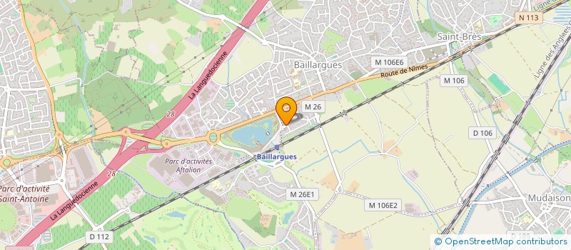 localisation de l'entreprise SCI CLOMALINE  BAILLARGUES