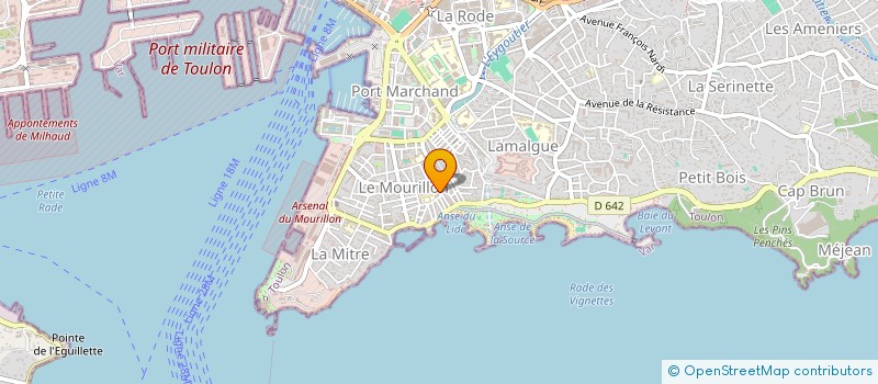 localisation de l'entreprise SCI CLOMALY 74  TOULON