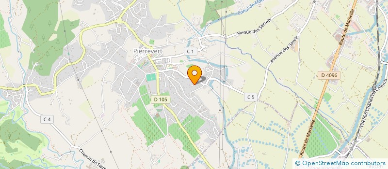 localisation de l'entreprise SCI CLOMAT  PIERREVERT