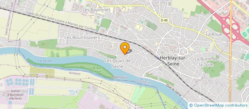 localisation de l'entreprise SCI CLOMATIN  HERBLAY-SUR-SEINE