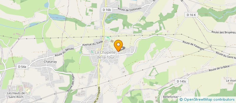 localisation de l'entreprise SCI CLOMECA  ROCHETOIRIN