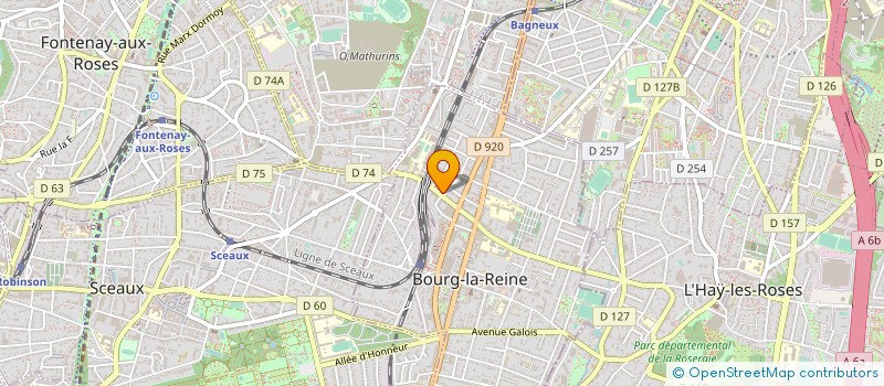 localisation de l'entreprise SCI CLOPA à BOURG-LA-REINE