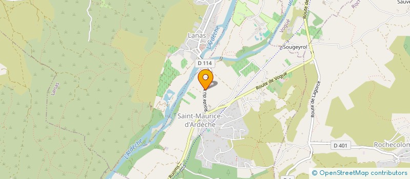 localisation de l'entreprise SCI CLOPALU  SAINT-MAURICE-D'ARDECHE