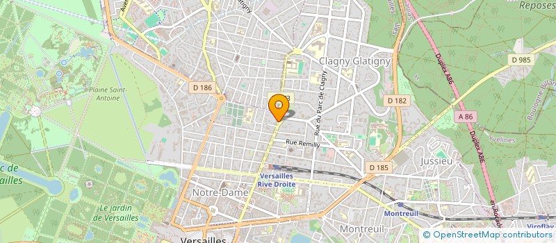 localisation de l'entreprise SCI CLOPIMA à VERSAILLES
