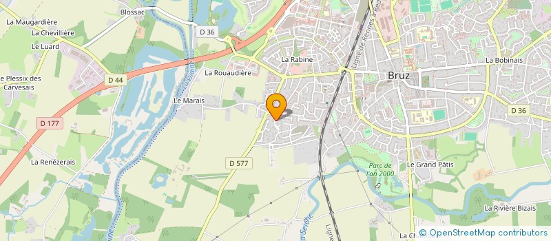 localisation de l'entreprise SCI CLORETINAT  BRUZ