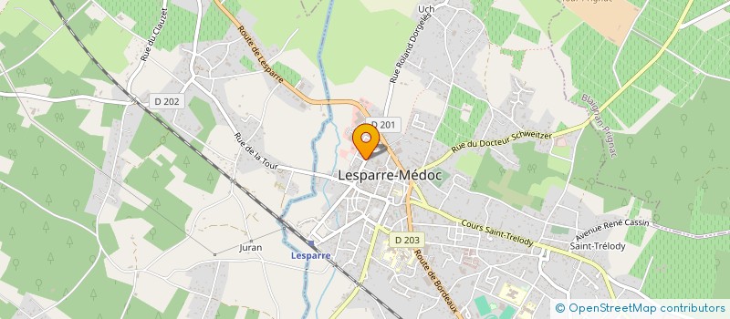 localisation de l'entreprise SCI CLORIAC  LESPARRE-MEDOC