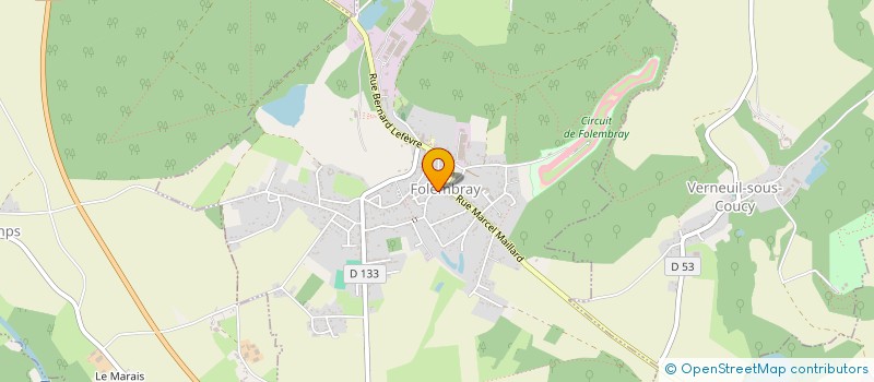 localisation de l'entreprise SCI CLORINDA  FOLEMBRAY