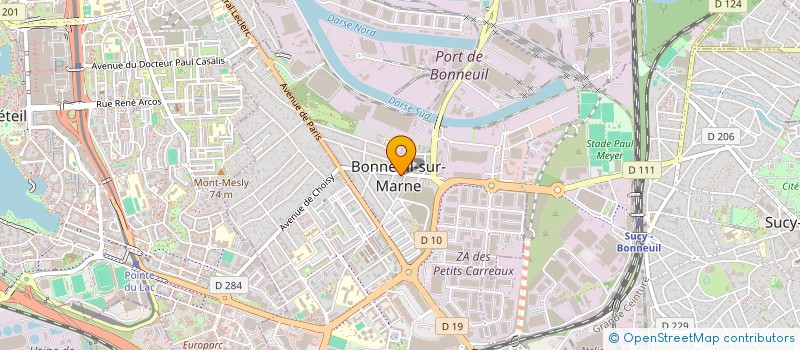 localisation de l'entreprise SCI CLORINE à BONNEUIL-SUR-MARNE