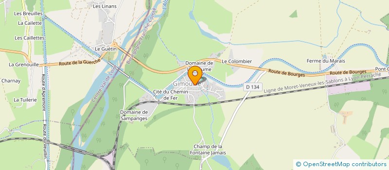 localisation de l'entreprise SCI CLORY à GIMOUILLE