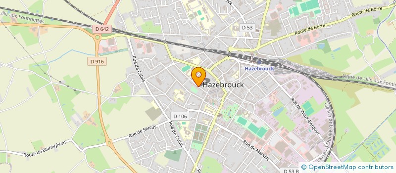 localisation de l'entreprise SCI CLOS 427  HAZEBROUCK