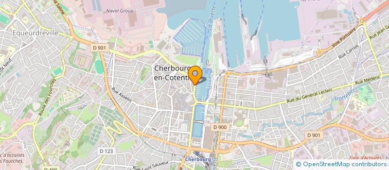 localisation de l'entreprise SCI CLOS BREQUET à CHERBOURG-EN-COTENTIN
