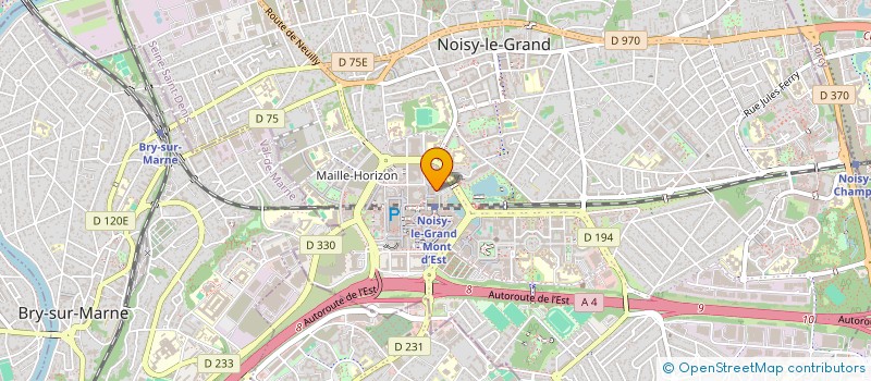 localisation de l'entreprise SCI CLOS CARRE  NOISY-LE-GRAND