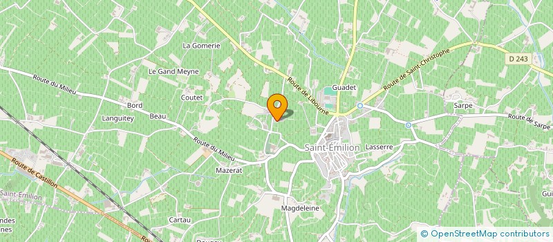 localisation de l'entreprise SCI CLOS CHATELET  SAINT-EMILION