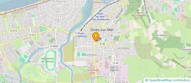 localisation de l'entreprise SCI CLOS D'UZA à DIVES-SUR-MER