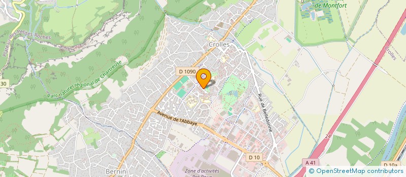 localisation de l'entreprise SCI CLOS DE KASTEL  CROLLES