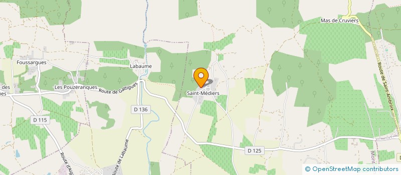 localisation de l'entreprise SCI CLOS DE L'ODE  MONTAREN-ET-SAINT-MEDIERS