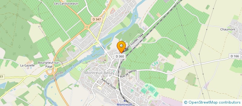 localisation de l'entreprise SCI CLOS DE LA DURANDIERE  MONTREUIL-BELLAY