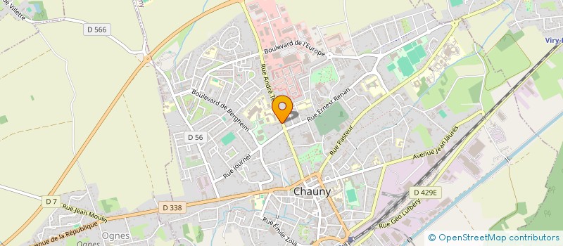 localisation de l'entreprise SCI CLOS DE LA JUSTICE à CHAUNY