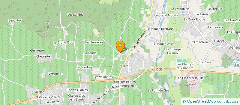 localisation de l'entreprise SCI CLOS DES PINS à BOURGUEIL