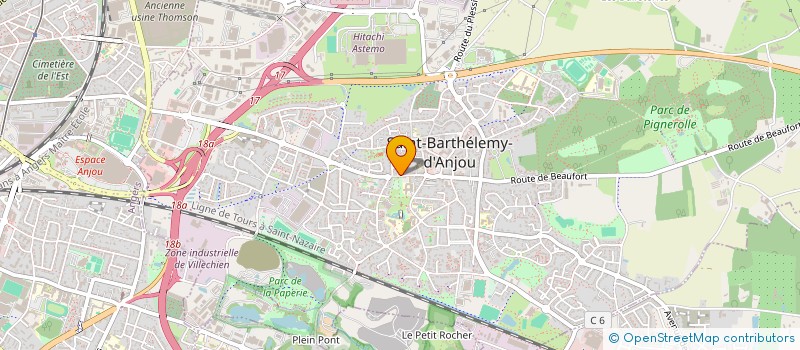 localisation de l'entreprise SCI CLOS DES ROSES  SAINT-BARTHELEMY-D'ANJOU