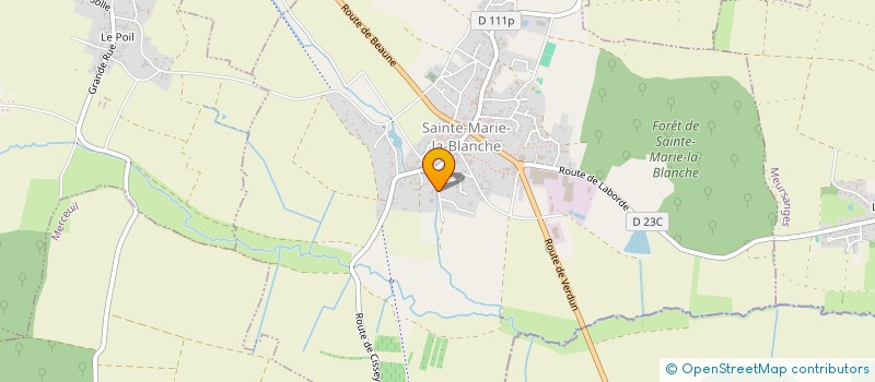 localisation de l'entreprise SCI CLOS DES URSULES  SAINTE-MARIE-LA-BLANCHE