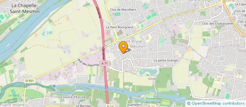 localisation de l'entreprise SCI CLOS DU CHAT à SAINT-PRYVE-SAINT-MESMIN