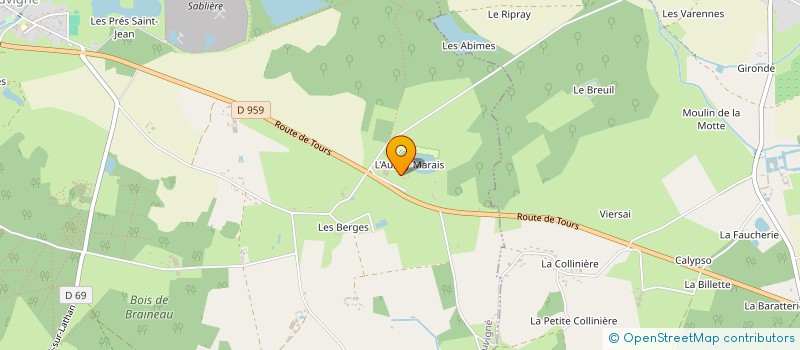 localisation de l'entreprise SCI CLOS DU LAC à SOUVIGNE