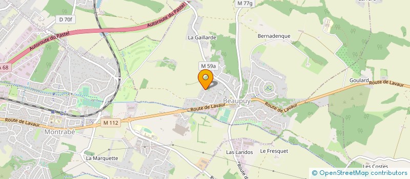 localisation de l'entreprise SCI CLOS HUGUETTE  BEAUPUY