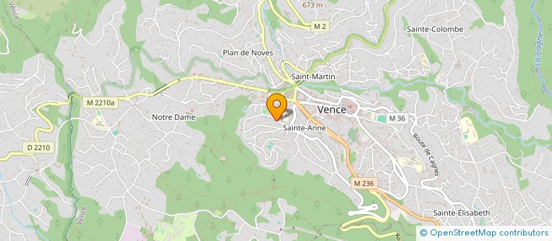 localisation de l'entreprise SCI CLOS LUTHI  VENCE