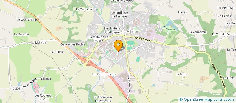 localisation de l'entreprise SCI CLOS MARBET  ALLAIRE