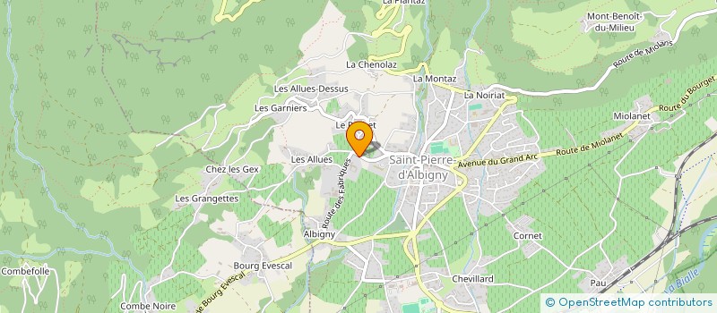 localisation de l'entreprise SCI CLOS MENJOUD  SAINT PIERRE D'ALBIGNY