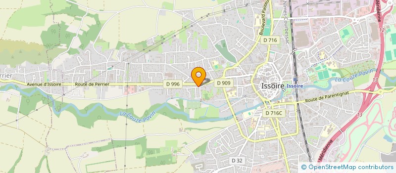 localisation de l'entreprise SCI CLOS-MILIE  ISSOIRE