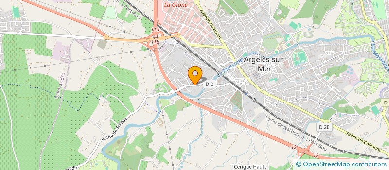 localisation de l'entreprise SCI CLOS MOLY  ARGELES-SUR-MER