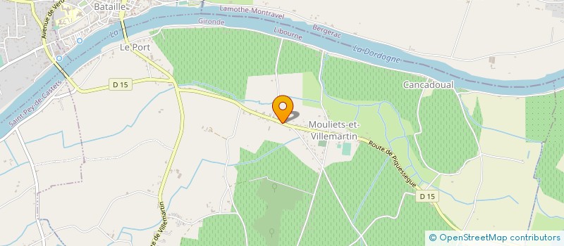 localisation de l'entreprise SCI CLOS MUGUET  MOULIETS-ET-VILLEMARTIN