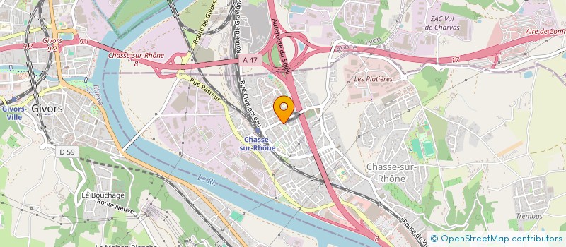 localisation de l'entreprise SCI CLOSAKA  CHASSE-SUR-RHONE