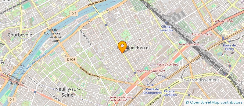 localisation de l'entreprise SCI CLOSANGELS à LEVALLOIS-PERRET